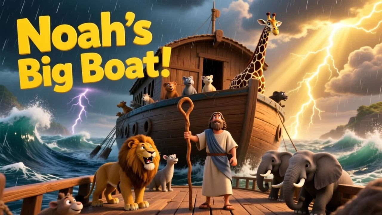 Noah’s Big Boat Story | Bible Lesson for Kids About Obedience & Faith