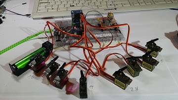 ServoEasing example PCA9685_ExpanderFor32Servos