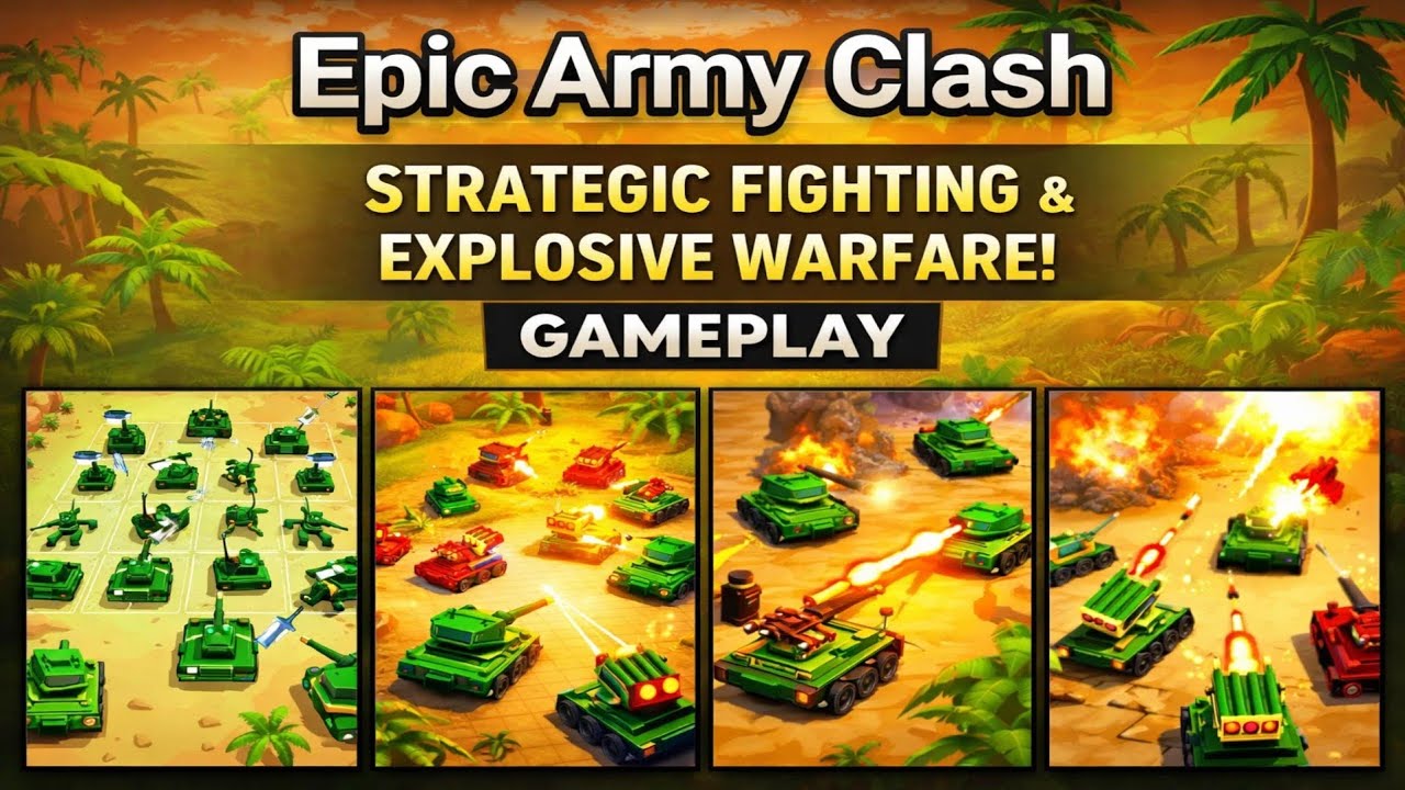 🎮 Epic Army Clash – Massive Troop Merge Battle Gameplay | Strategy War ...