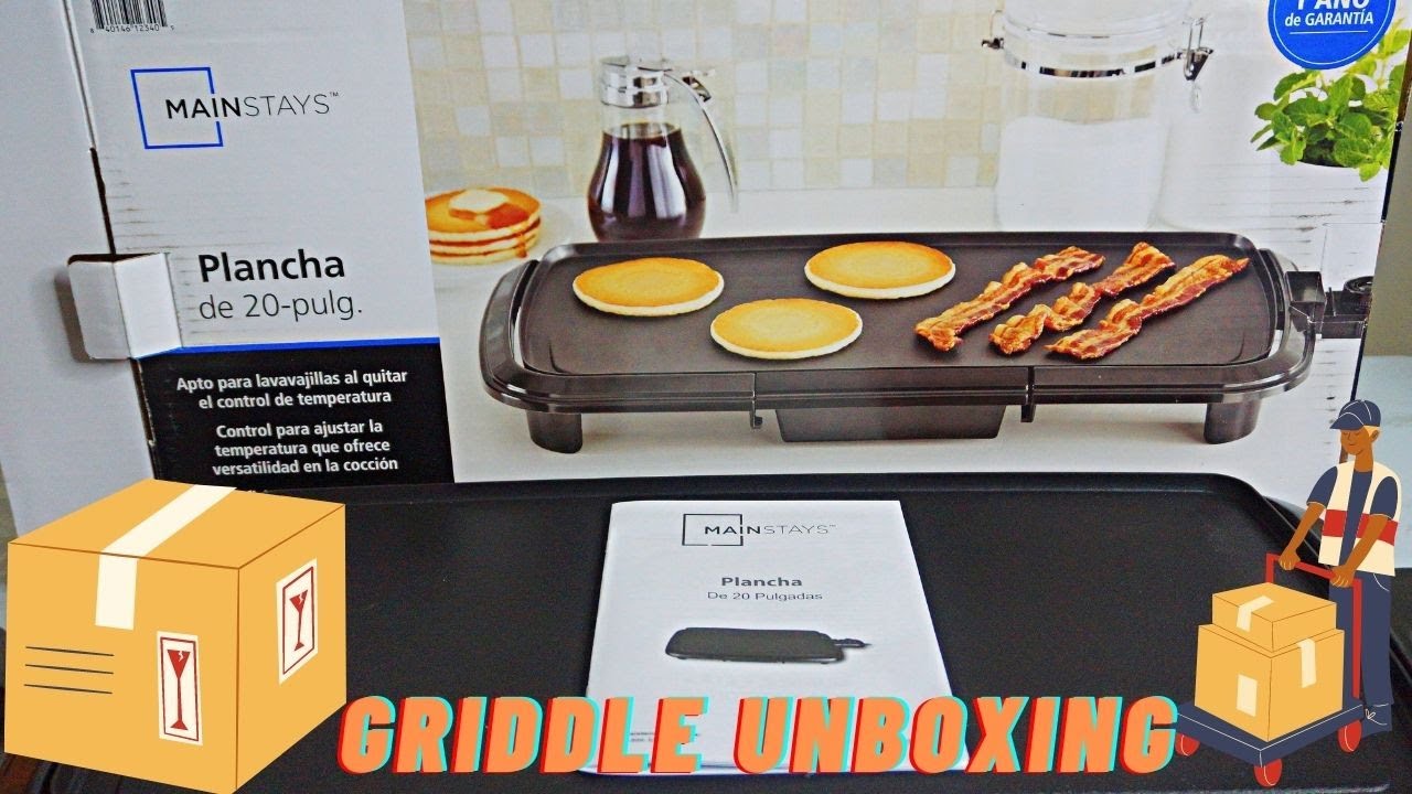 MAINSTAY 20 INCH ELECTRIC GRIDDLE UNBOXING: HOW TO 