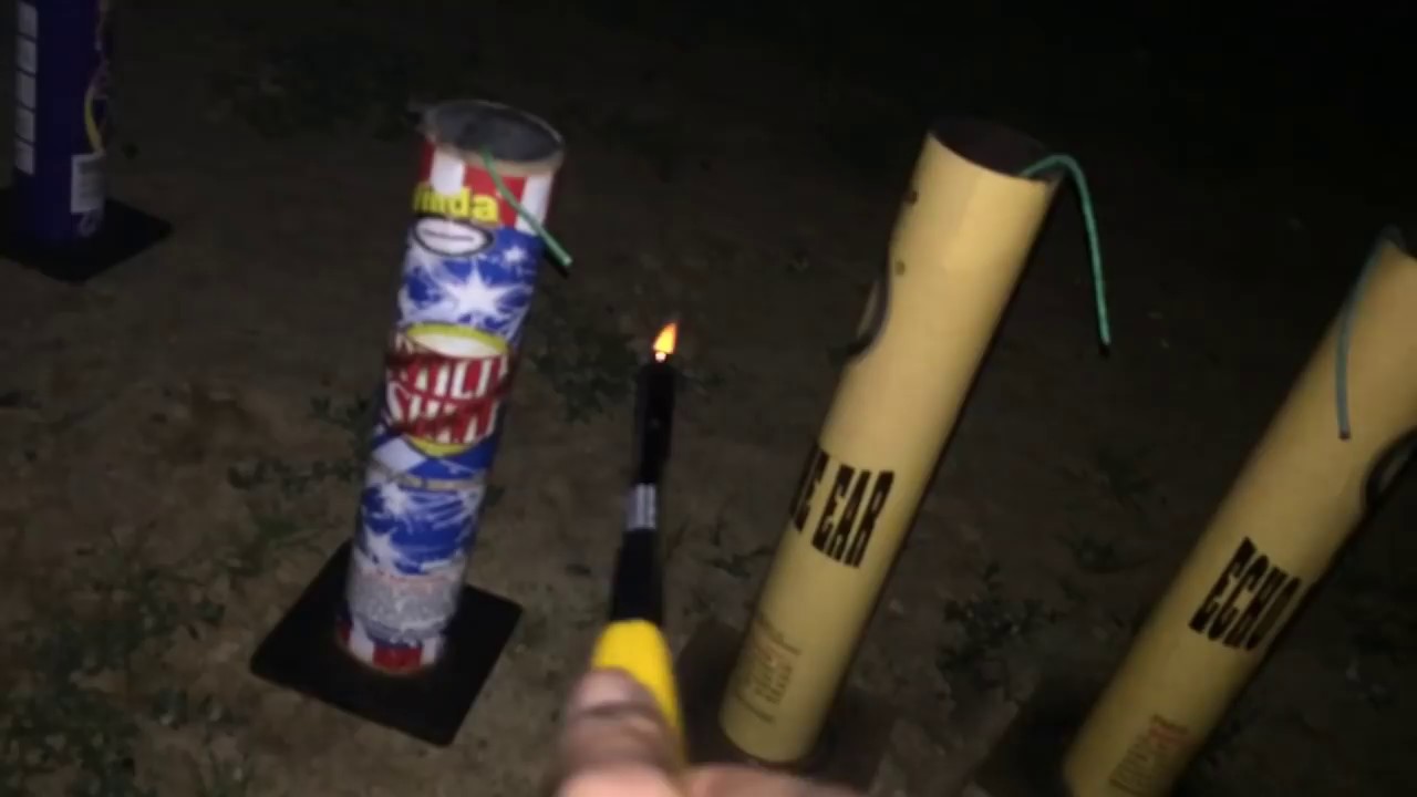 Fireworks fun at the park July 4th 2015