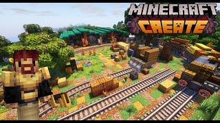 I Built the Best Train Depot in Minecraft Create Mod!