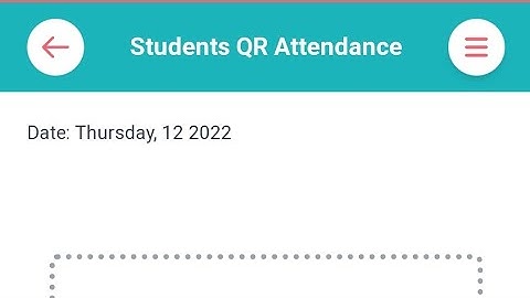 Mark Students Attendance via QR Code