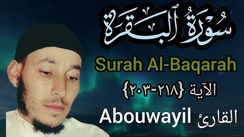 سورة #البقرة Surah Al-Baqarah الآية {218-203} بصوت القارئ @Abouwayil