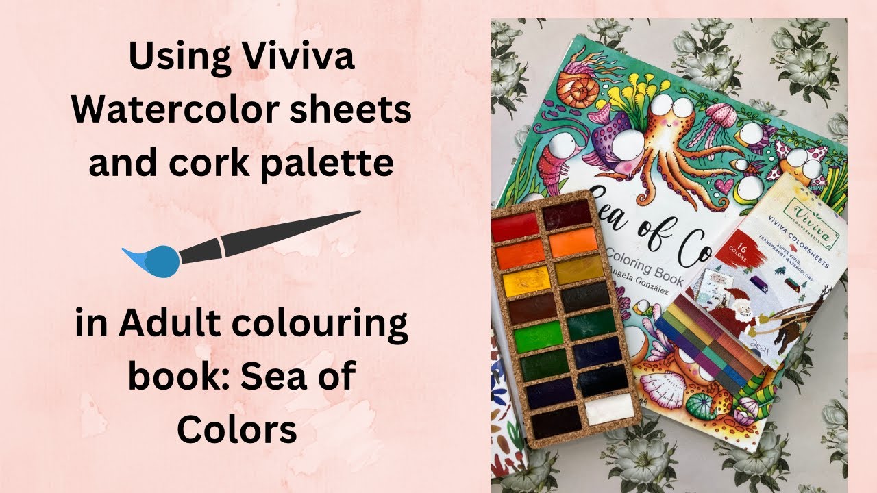 Using Viviva Watercolours Cork palette in Sea of Colors