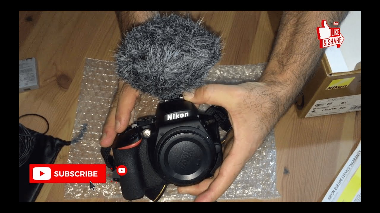 Nikon D5600, external microphones unboxing, and sound test YouTube