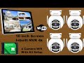 IP Cctv PTZ Camera With 10inch Inbuilt Wireless Screen NVR 4k Storage SSD SLOT