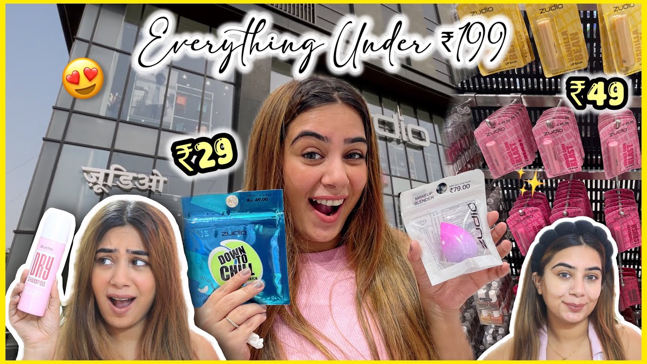 Trying ZUDIO Makeup Starting from ₹29 😱 Pass Or Fail ??? Full Face Of Zudio Makeup | Dilli ki Ladki