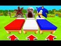 Minecraft PE : DO NOT CHOOSE THE WRONG BED! (Demogorgon, SCP-096 & Sonic)