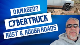 Cybertruck damaged from a rough road and improper cleaning? There is rust! Don’t clean it like this!
