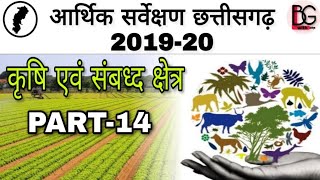 CG ECONOMIC SURVEY 2019-20 | कृषि एवं संबध्द सेवाएं |PART-14| #ACF #RANGER 2020 #CGPSC krishi survey