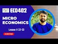 ECO402 Lesson 22 - 23: Perfectly Competitive Markets || Microeconomics || Short Lecture