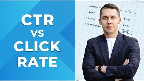 What is the difference between Click Rate (CR) and Click Through Rate (CTR)