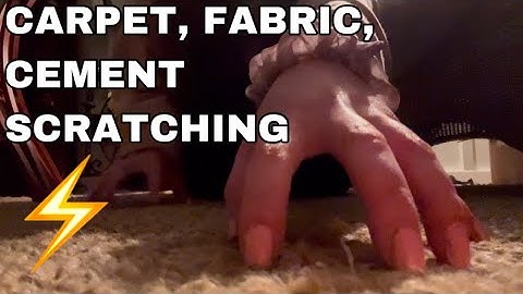 ASMR | Fast and Aggressive Carpet Fabric & Cement Scratching | Harsh Gritty Sounds | No Talking