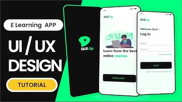 E Learning  App UI UX Design With Prototype  In Adobe XD | UI UX Design Tutorial.