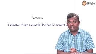 Lecture 9.5 Parameter estimation Estimator design approach: Method of moments