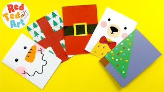 5 Super Simple Christmas Card DIYs to make in bulk  - 5 minute card making ideas for Christmas