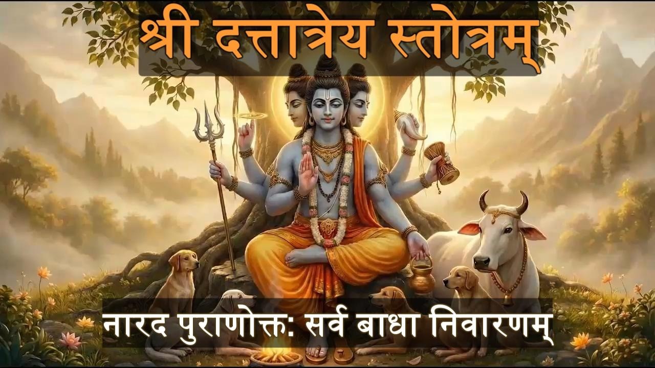 श्री दत्तात्रेय स्तोत्रम् | Shri Dattatreya Stotram | Deep Vedic Chant for Mental Peace & Protection
