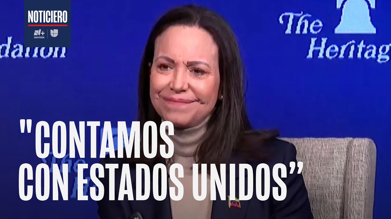 María Corina Machado afirmó que llegó a la Casa Blanca pare recibir mensaje de apoyo