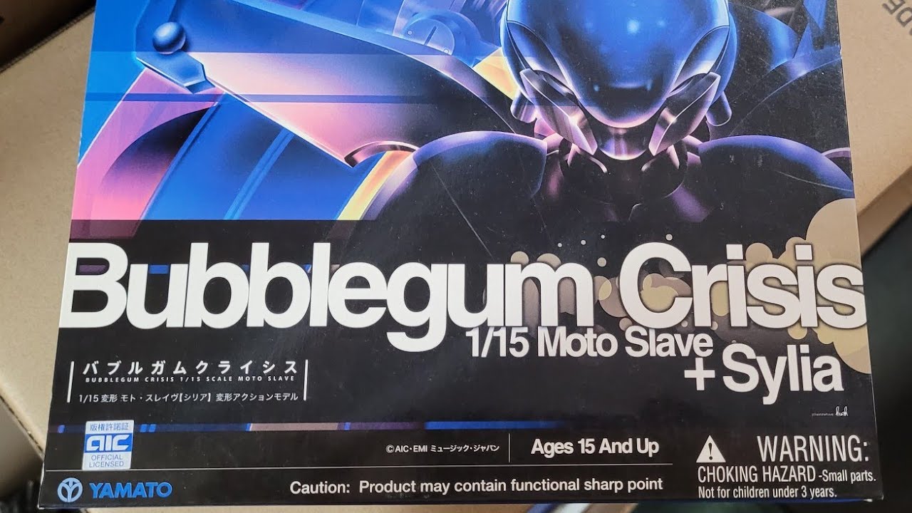 Yamato Bubblegum Crisis 1/15 Scale Moto Slave + Sylia Action