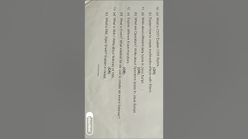 #Degree 4th sem B. COM(Computers) web Technology Question paper 2023 OU.#