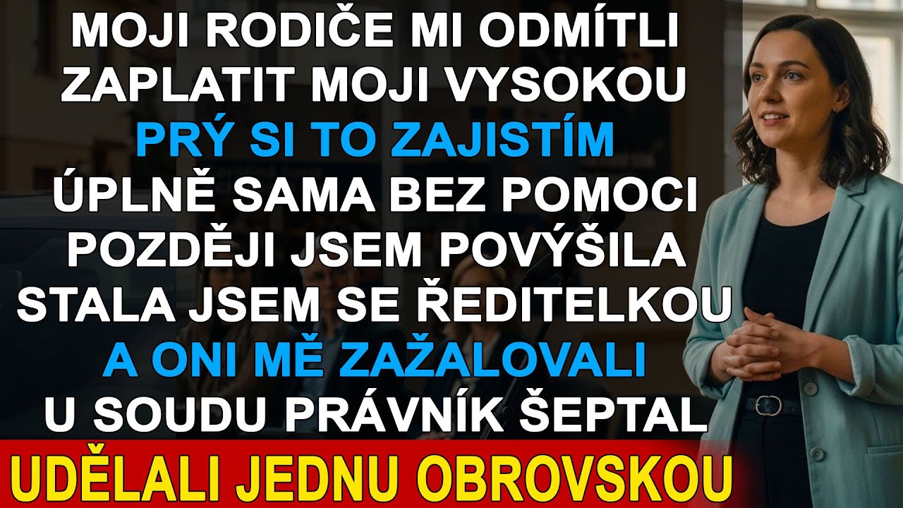 Tvrdili, že na vysokou nemám, vyhodili mě z domova — Teď mě žalují o majetek