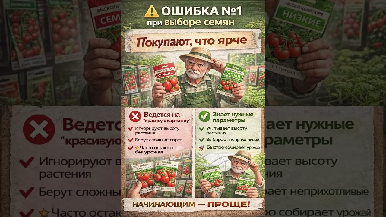 Ошибка номер один при выборе семян