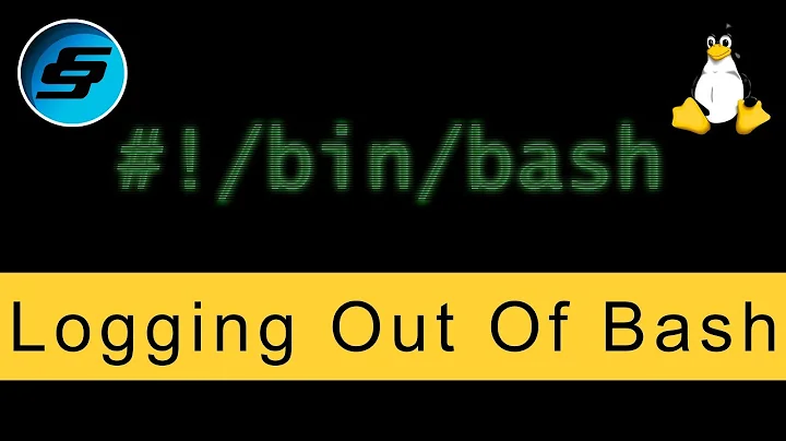 Logging Out Of Bash (exit) - Bash Scripting