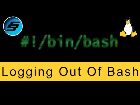 Logging Out Of Bash (exit) - Bash Scripting