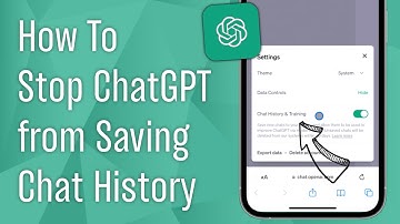 How to Stop ChatGPT from Saving Chat History