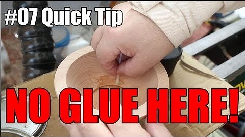 #07 Quick Tip - No Glue Here! - Wood Turning - Acolyte Turner
