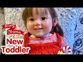 New reborn toddler box opening early Christmas present for Bella