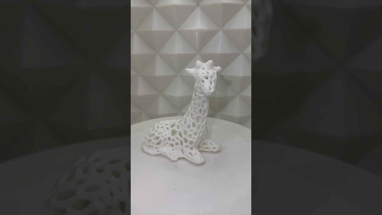 Watch 3d printed Giraffe voronoi style timelapse on YouTube Watch 3d printed Giraffe voronoi style timelapse on YouTube