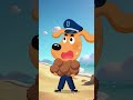 Labrador &amp; Dobie Panen Kelapa 🥥| Animasi Lucu Shorts | Kepala Polisi Labrador#labrador #shorts