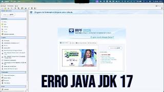 ERRO JAVA JDK 17 - RFB 2026