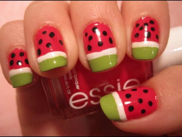 Rookie » DIY Watermelon Manicure