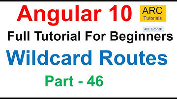 Angular 10 Tutorial #46 - Wildcard Routes Link in Angular | Angular 10 Tutorial For Beginners