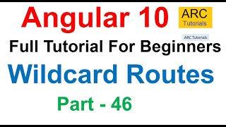 Angular 10 Tutorial #46 - Wildcard Routes Link in Angular | Angular 10 Tutorial For Beginners
