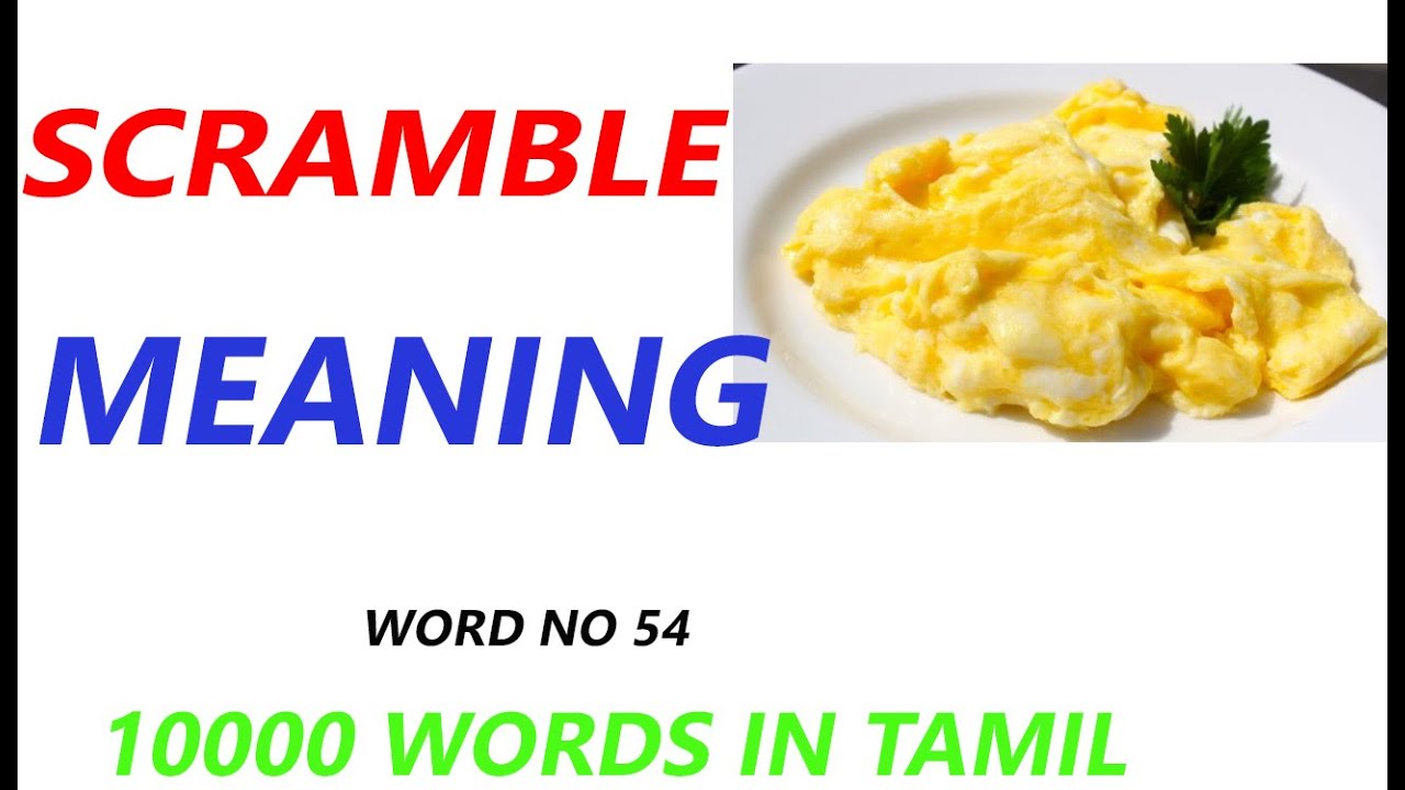 Scrambled meaning