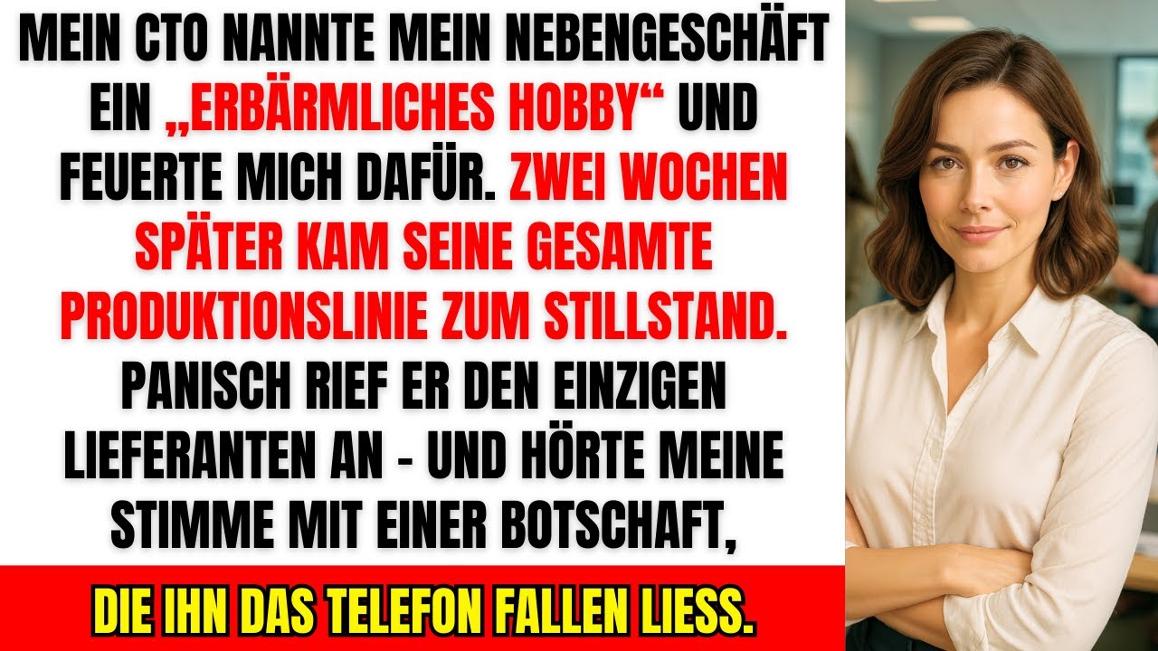 Gefeuert wegen meines „lächerlichen Hobbys“ – jetzt bin ich seine einzige Lieferantin!