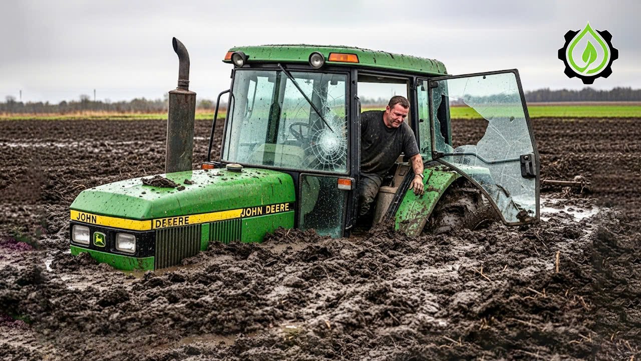 Tractor Stuck In Mud Compilation | Amazing Tractor Operator Skills #13