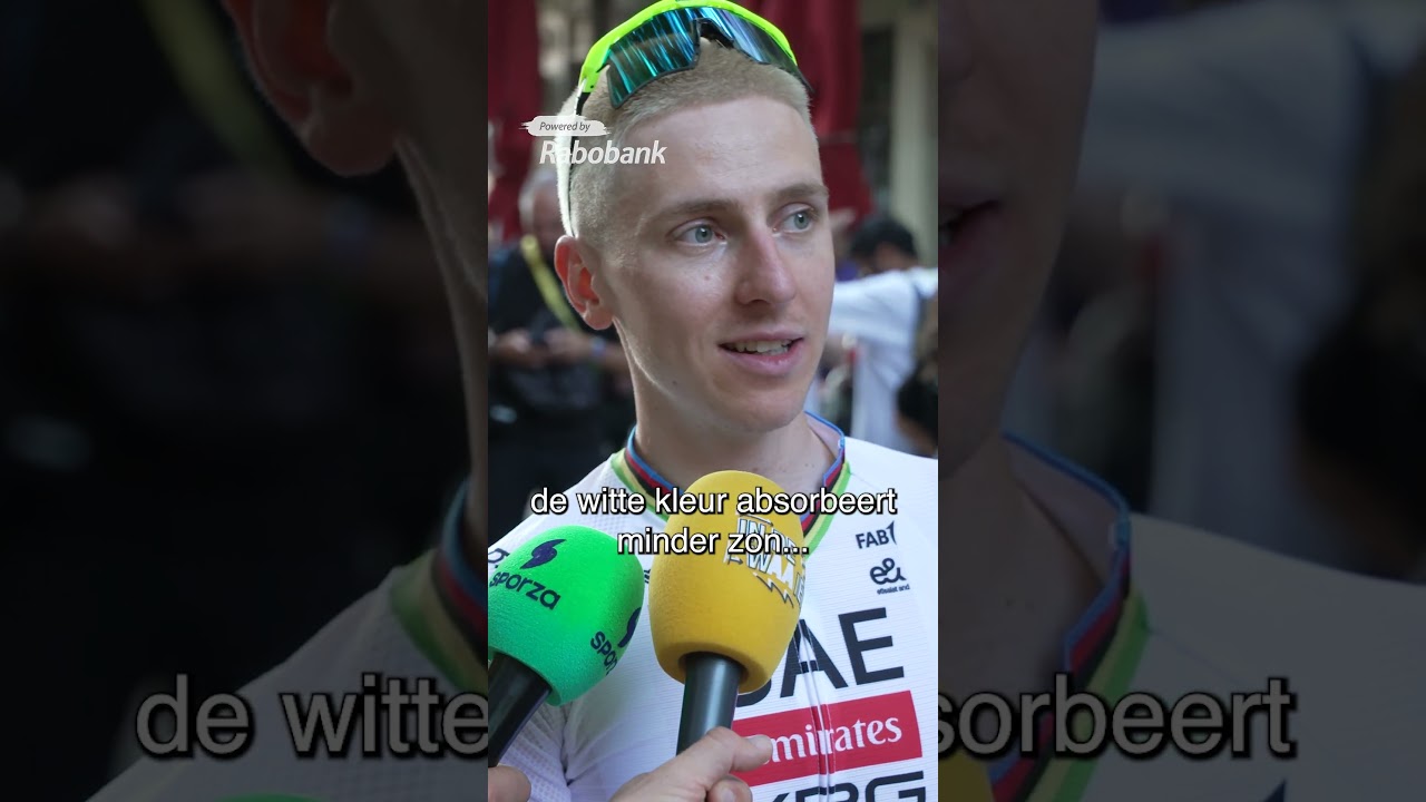 Wat vindt jij van de Eminem look van Tadej Pogacar?
