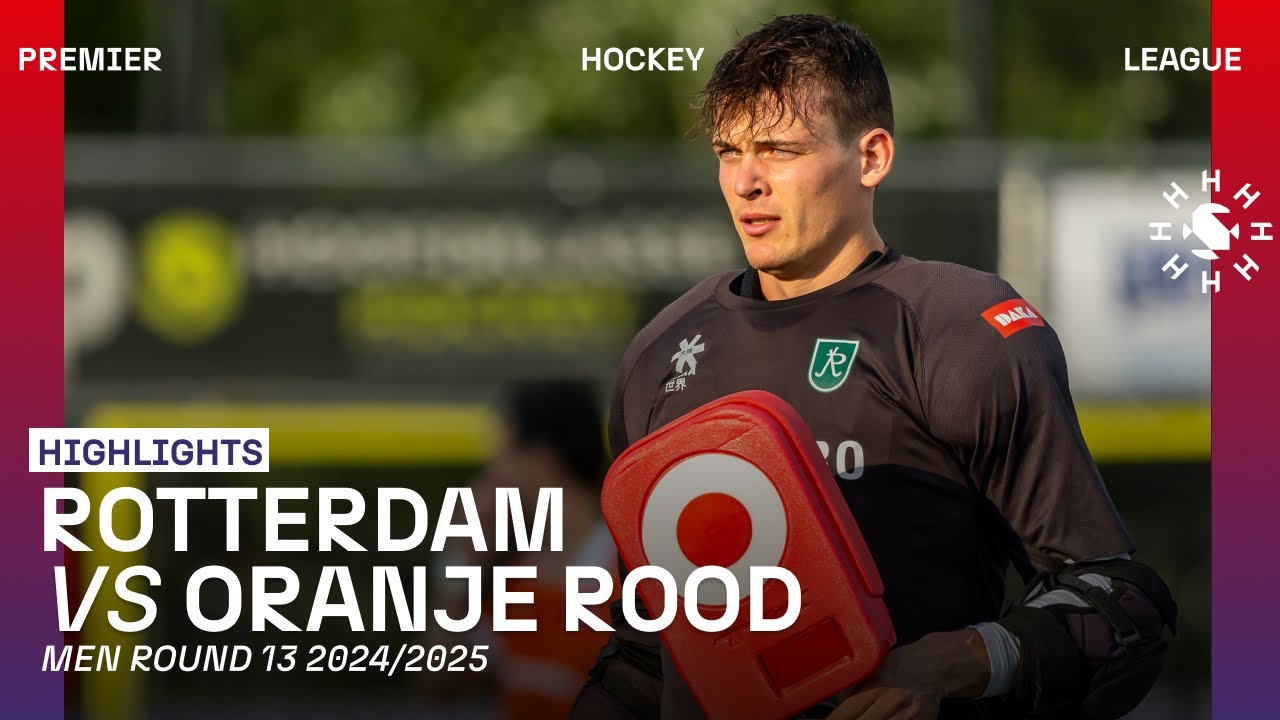 Rotterdam - Oranje-Rood 🏑 Tulp Hoofdklasse Heren ‘24/’25 RONDE 13 | Samenvatting