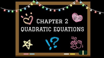 [EASY] SPM Add Maths Form 4 Chapter 2 - Quadratic Equations