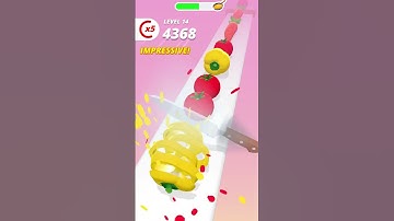 Perfect slices| how to cut fruits😍। Satisfying And Relaxing ASMR Slicing Earning Game part 3 #shorts