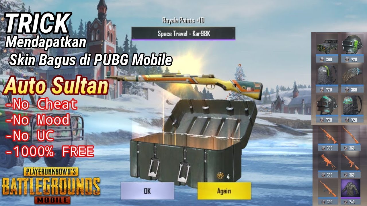 Cara Mendapatkan Skin Dengan Mudah 1000% FREE - PUBG Mobile - YouTube