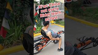 Xi'an China, all want to test bike.