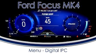 Dijital Gösterge Paneli Menüsü