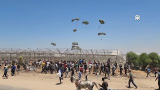 Aid air dropped to southern Gaza