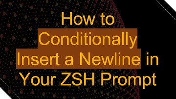 How to Conditionally Insert a Newline in Your ZSH Prompt